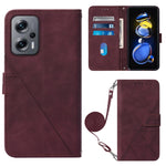 Custodia per cellulare in pelle con flip in rilievo 3D a tracolla, For Xiaomi Redmi Note 11T Pro, For Motorola Moto G52j 5G, For Xiaomi Poco M4 5G, For Motorola Moto E32