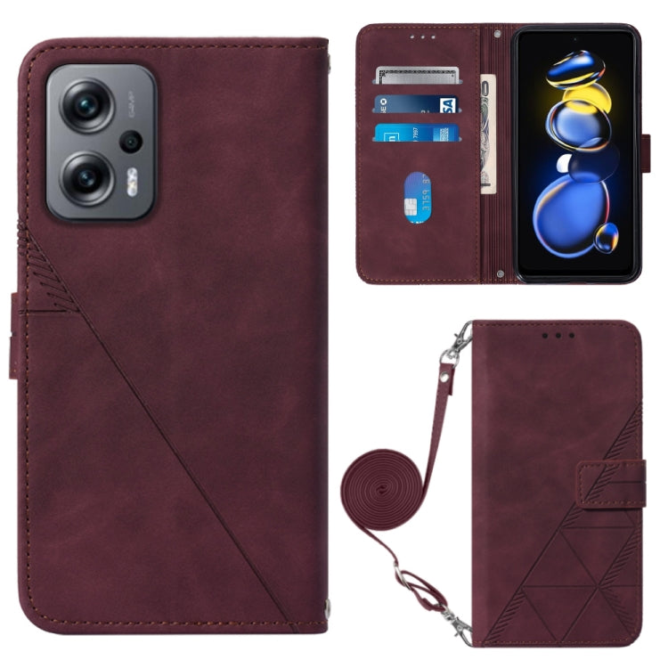 Custodia per cellulare in pelle con flip in rilievo 3D a tracolla, For Xiaomi Redmi Note 11T Pro, For Motorola Moto G52j 5G, For Xiaomi Poco M4 5G, For Motorola Moto E32