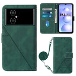 Custodia per cellulare in pelle con flip in rilievo 3D a tracolla, For Xiaomi Redmi Note 11T Pro, For Motorola Moto G52j 5G, For Xiaomi Poco M4 5G, For Motorola Moto E32