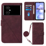 Custodia per cellulare in pelle con flip in rilievo 3D a tracolla, For Xiaomi Redmi Note 11T Pro, For Motorola Moto G52j 5G, For Xiaomi Poco M4 5G, For Motorola Moto E32