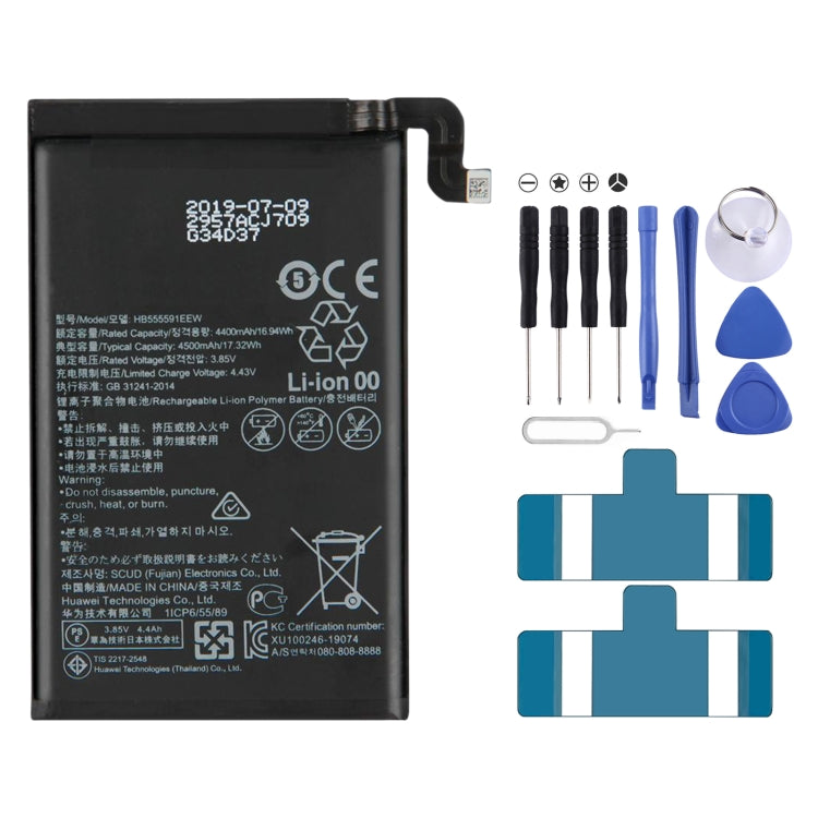 Sostituzione della batteria ai polimeri di litio, HB3742A0EBC, HB496183ECW, HB396481ECW, HB555591EEW, HB3543B4EBW, HB396693ECW, HB426389EEW, HB476589ECW, HB596074EEW, HB536378EEW, HB526488EEW