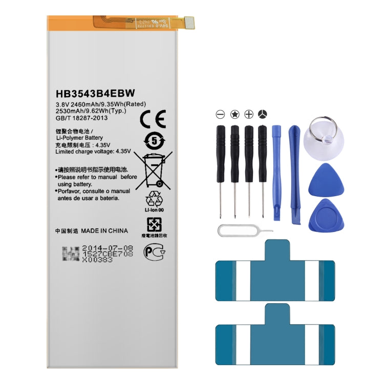 Sostituzione della batteria ai polimeri di litio, HB3742A0EBC, HB496183ECW, HB396481ECW, HB555591EEW, HB3543B4EBW, HB396693ECW, HB426389EEW, HB476589ECW, HB596074EEW, HB536378EEW, HB526488EEW