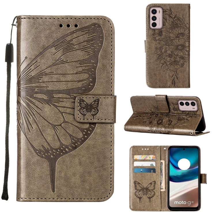 Custodia per telefono in pelle con vibrazione a farfalla goffrata, For Motorola Moto G42, For Motorola Moto G52j 5G, For OPPO K10 Pro 5G