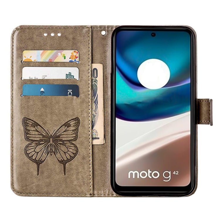 Custodia per telefono in pelle con vibrazione a farfalla goffrata, For Motorola Moto G42, For Motorola Moto G52j 5G, For OPPO K10 Pro 5G
