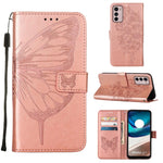 Custodia per telefono in pelle con vibrazione a farfalla goffrata, For Motorola Moto G42, For Motorola Moto G52j 5G, For OPPO K10 Pro 5G