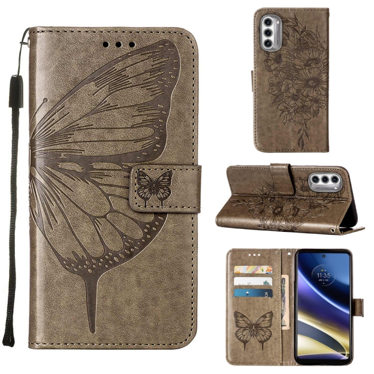 Custodia per telefono in pelle con vibrazione a farfalla goffrata, For Motorola Moto G42, For Motorola Moto G52j 5G, For OPPO K10 Pro 5G