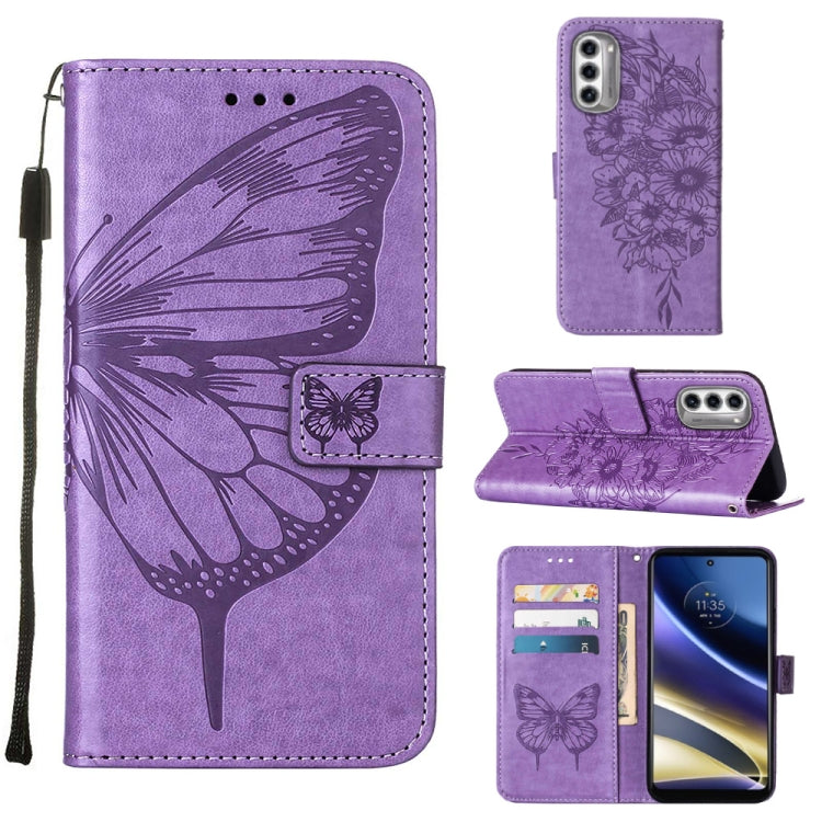 Custodia per telefono in pelle con vibrazione a farfalla goffrata, For Motorola Moto G42, For Motorola Moto G52j 5G, For OPPO K10 Pro 5G