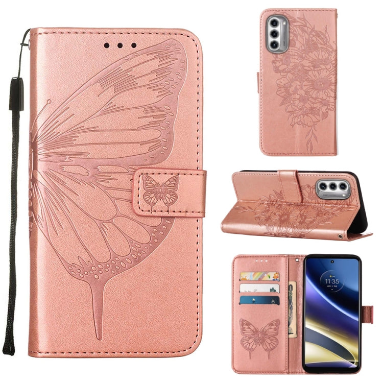 Custodia per telefono in pelle con vibrazione a farfalla goffrata, For Motorola Moto G42, For Motorola Moto G52j 5G, For OPPO K10 Pro 5G
