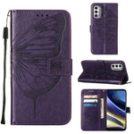 Custodia per telefono in pelle con vibrazione a farfalla goffrata, For Motorola Moto G42, For Motorola Moto G52j 5G, For OPPO K10 Pro 5G