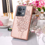Custodia per telefono in pelle con vibrazione a farfalla goffrata, For OPPO Reno8, For OPPO Reno8 Pro, For OPPO Reno8 Pro+