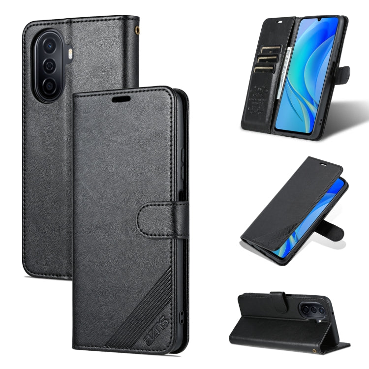 AZNS Custodia per cellulare in pelle di pecora con struttura in pelle di pecora, For Huawei Enjoy 50/Nova Y70/Nova Y70 Plus