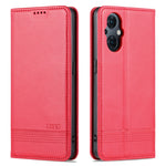 AZNS Custodia per telefono in pelle a conchiglia con struttura in vitello magnetico, For OPPO Reno8 Lite, For Honor Play 30