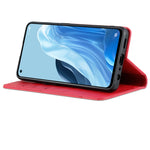 AZNS Custodia per telefono in pelle a conchiglia con struttura in vitello magnetico, For OPPO Reno8 Lite, For Honor Play 30