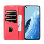AZNS Custodia per telefono in pelle a conchiglia con struttura in vitello magnetico, For OPPO Reno8 Lite, For Honor Play 30