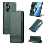 AZNS Custodia per telefono in pelle a conchiglia con struttura in vitello magnetico, For OPPO Reno8 Lite, For Honor Play 30