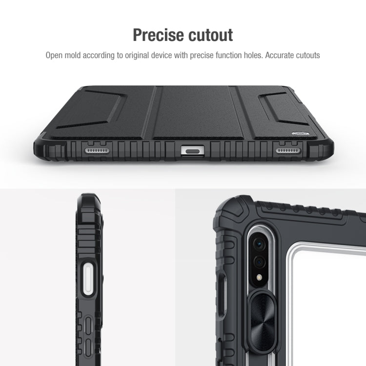 Custodia in pelle per tablet NILLKIN Bumper Pro Camshield, For Samsung Galaxy Tab S7