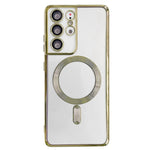Custodia per telefono magnetica MagSafe con telaio elettrolitico, For Samsung Galaxy S22 5G, For Samsung Galaxy S22+ 5G, For Samsung Galaxy S22 Ultra 5G, For Samsung Galaxy S21 Ultra 5G