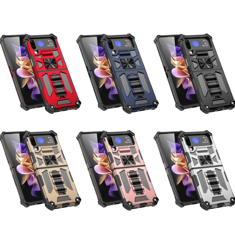 Armatura antiurto TPU + custodia protettiva magnetica per PC con supporto, For Samsung Galaxy Z Flip4 5G