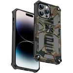 Armatura mimetica TPU antiurto + custodia magnetica per PC, For iPhone 14, For iPhone 14 Plus, For iPhone 14 Pro, For iPhone 14 Pro Max