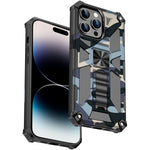 Armatura mimetica TPU antiurto + custodia magnetica per PC, For iPhone 14, For iPhone 14 Plus, For iPhone 14 Pro, For iPhone 14 Pro Max