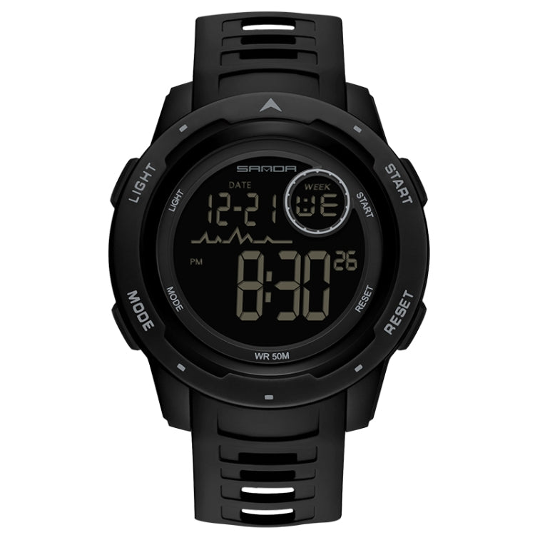 SANDA 2125 Luminoso orologio elettronico a doppio display impermeabile
