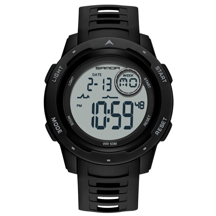 SANDA 2125 Luminoso orologio elettronico a doppio display impermeabile