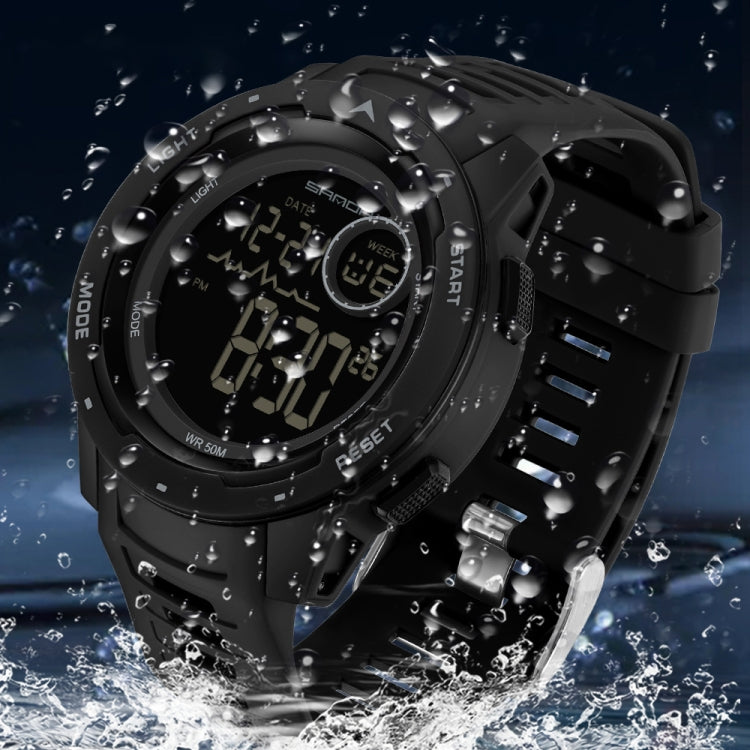 SANDA 2125 Luminoso orologio elettronico a doppio display impermeabile