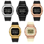 SANDA 2126 Orologio elettronico doppio display impermeabile luminoso a specchio temperato