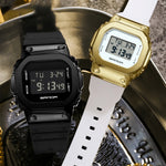 SANDA 2126 Orologio elettronico doppio display impermeabile luminoso a specchio temperato