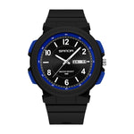 Sanda 6097 Orologio elettronico impermeabile con doppio calendario e cinturino in TPU