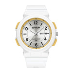 Sanda 6097 Orologio elettronico impermeabile con doppio calendario e cinturino in TPU