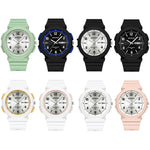 Sanda 6097 Orologio elettronico impermeabile con doppio calendario e cinturino in TPU