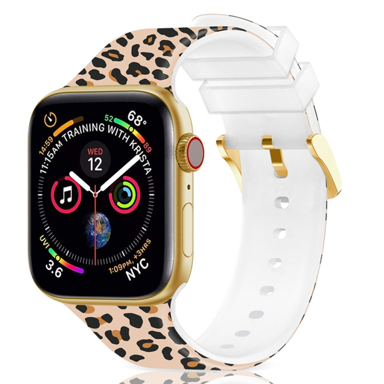 Cinturino per orologio con stampa a colori con fibbia quadrata per Apple Watch Series, 7 45mm / 6&SE&5&4 44mm / 3&2&1 42mm