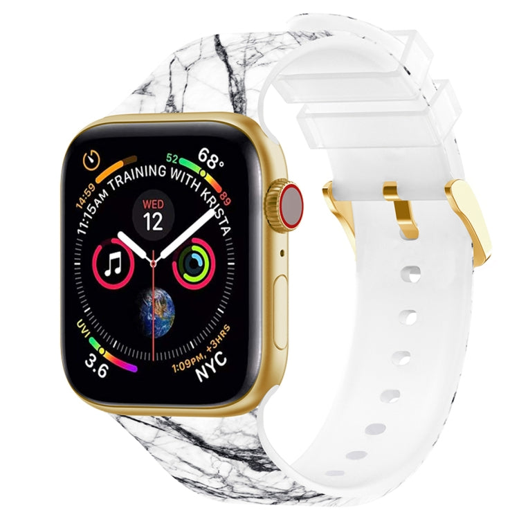 Cinturino per orologio con stampa a colori con fibbia quadrata per Apple Watch Series, 7 45mm / 6&SE&5&4 44mm / 3&2&1 42mm