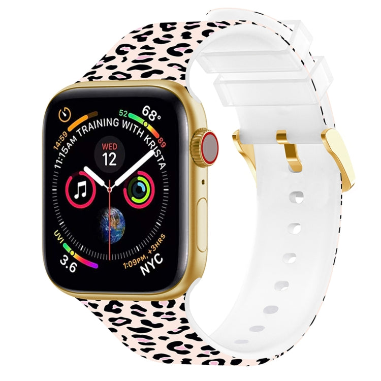 Cinturino per orologio con stampa a colori con fibbia quadrata per Apple Watch Series, 7 41mm / 6&SE&5&4 40mm / 3&2&1 38mm