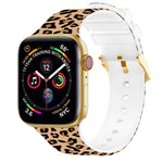 Cinturino per orologio con stampa a colori con fibbia quadrata per Apple Watch Series, 7 41mm / 6&SE&5&4 40mm / 3&2&1 38mm