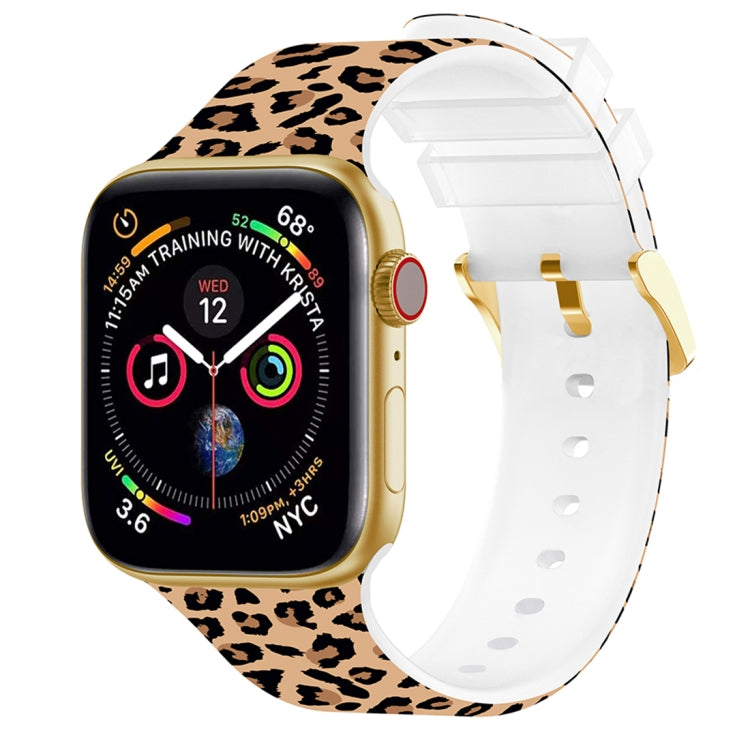 Cinturino per orologio con stampa a colori con fibbia quadrata per Apple Watch Series, 7 41mm / 6&SE&5&4 40mm / 3&2&1 38mm