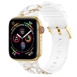 Cinturino per orologio con stampa a colori con fibbia quadrata per Apple Watch Series, 7 41mm / 6&SE&5&4 40mm / 3&2&1 38mm