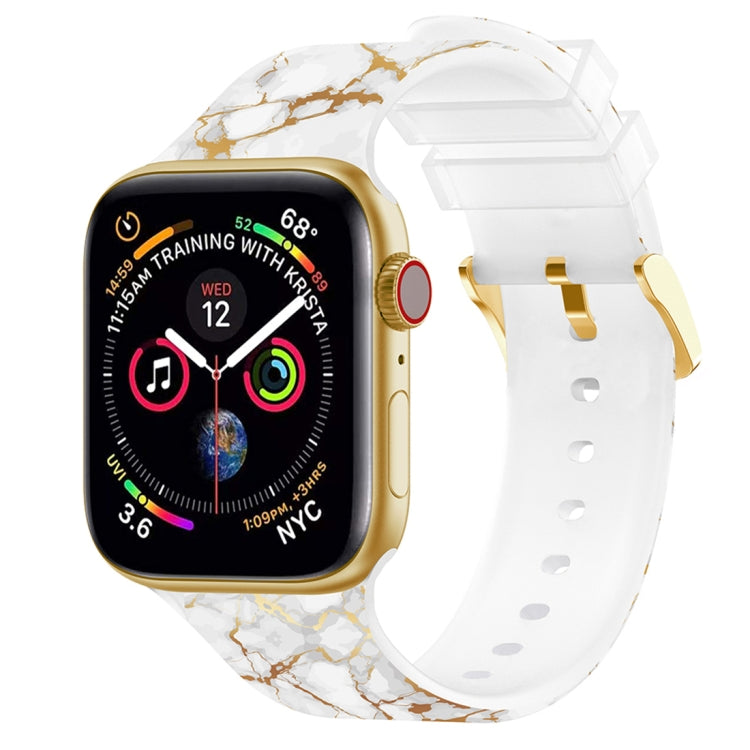 Cinturino per orologio con stampa a colori con fibbia quadrata per Apple Watch Series, 7 41mm / 6&SE&5&4 40mm / 3&2&1 38mm