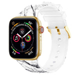 Cinturino per orologio con stampa a colori con fibbia quadrata per Apple Watch Series, 7 41mm / 6&SE&5&4 40mm / 3&2&1 38mm