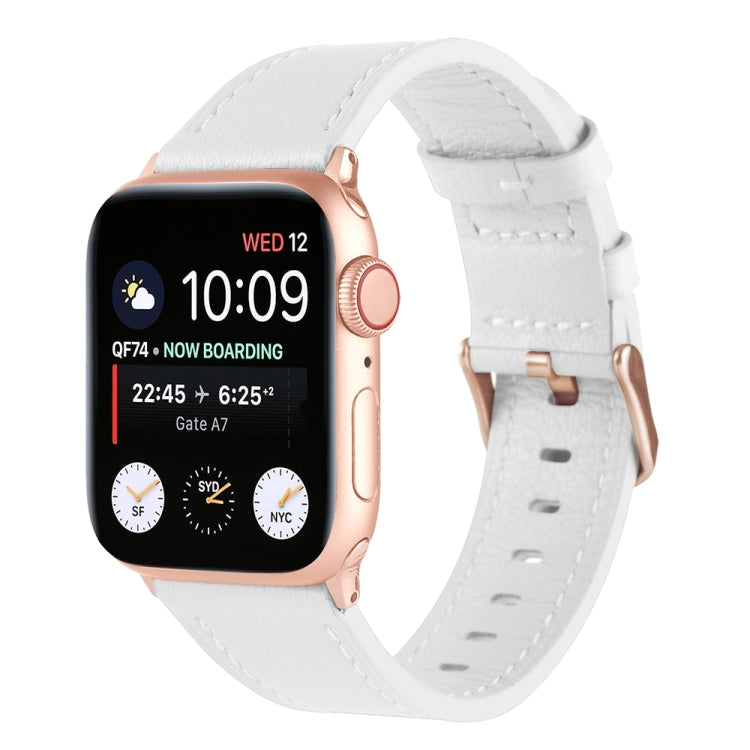 Cinturino universale in vera pelle per Apple Watch Series, 7 45mm / 6&SE&5&4 44mm / 3&2&1 42mm, 7 41mm / 6&SE&5&4 40mm / 3&2&1 38mm