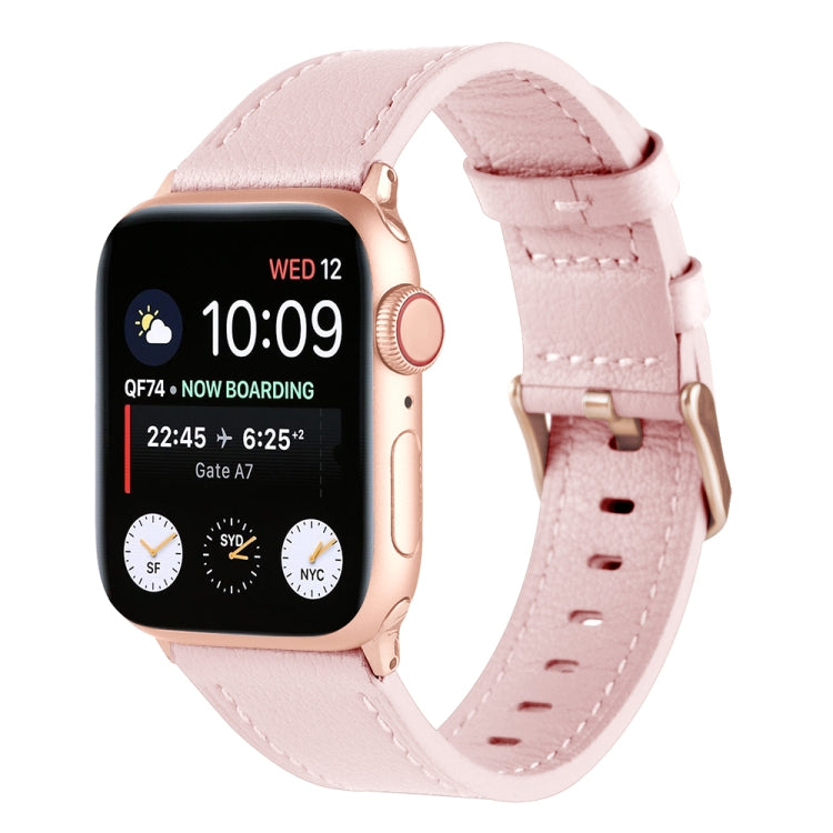 Cinturino universale in vera pelle per Apple Watch Series, 7 45mm / 6&SE&5&4 44mm / 3&2&1 42mm, 7 41mm / 6&SE&5&4 40mm / 3&2&1 38mm