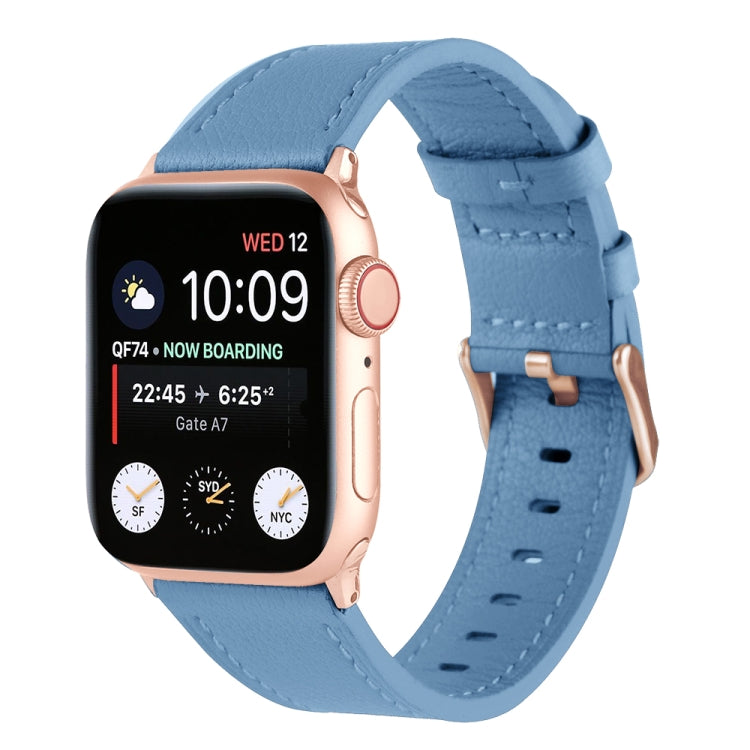 Cinturino universale in vera pelle per Apple Watch Series, 7 45mm / 6&SE&5&4 44mm / 3&2&1 42mm, 7 41mm / 6&SE&5&4 40mm / 3&2&1 38mm