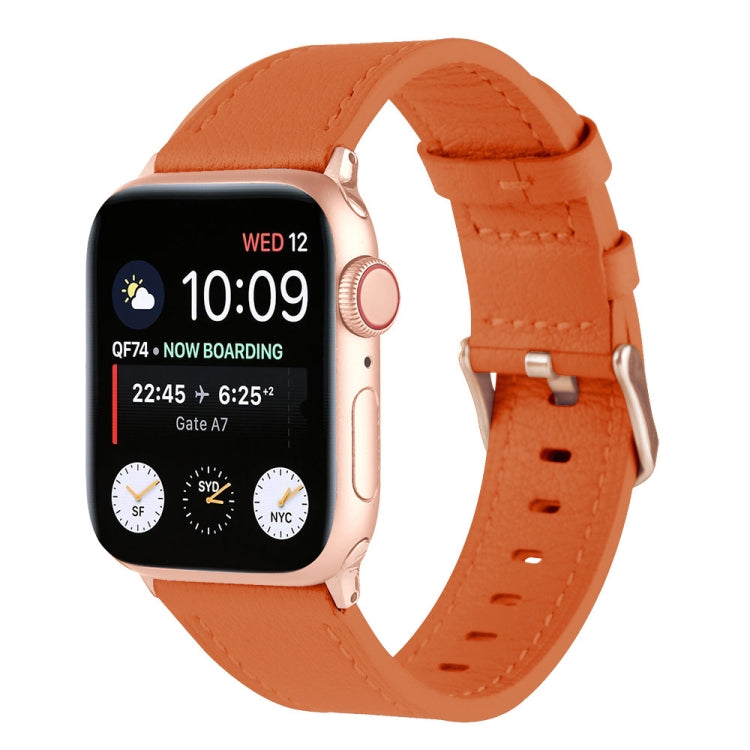 Cinturino universale in vera pelle per Apple Watch Series, 7 45mm / 6&SE&5&4 44mm / 3&2&1 42mm, 7 41mm / 6&SE&5&4 40mm / 3&2&1 38mm