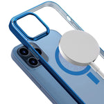 Custodia protettiva trasparente per PC galvanica magnetica Magsafe, For iPhone 12 Pro