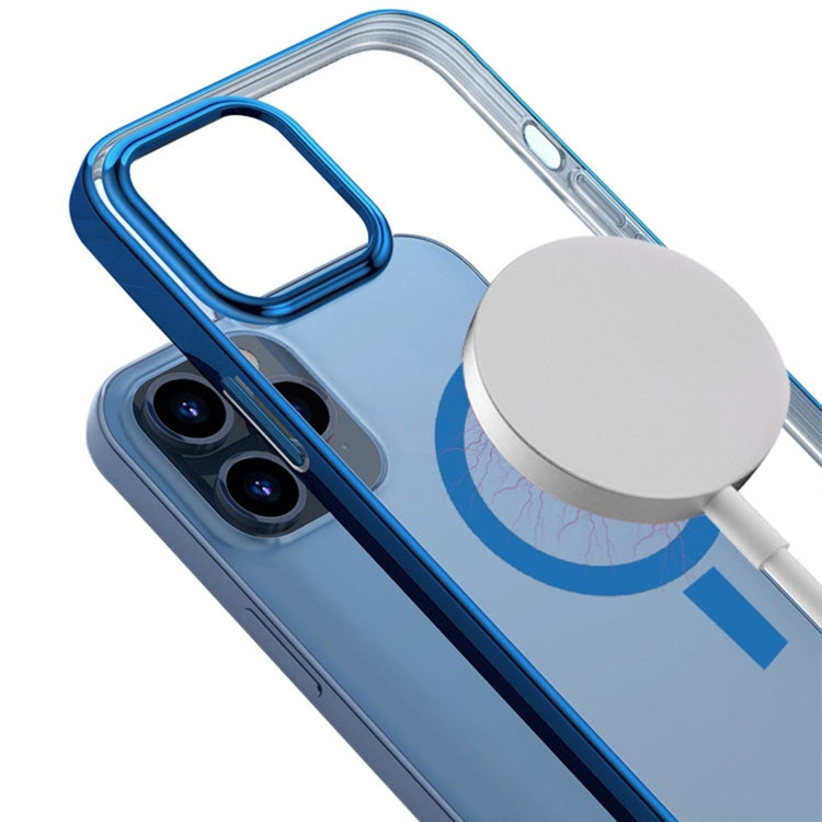 Custodia protettiva trasparente per PC galvanica magnetica Magsafe, For iPhone 12 Pro