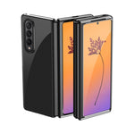 Custodia per telefono antiurto trasparente galvanica, For Samsung Galaxy Z Fold4, For Samsung Galaxy Z Flip4