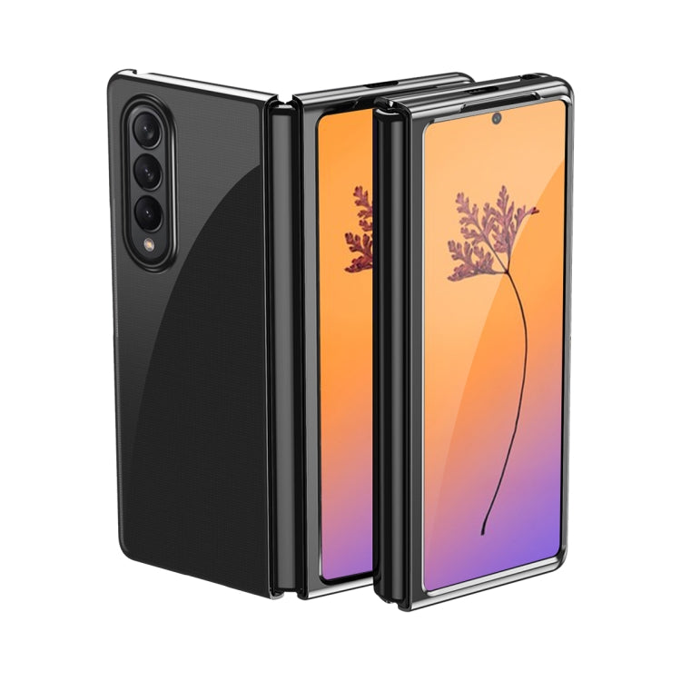 Custodia per telefono antiurto trasparente galvanica, For Samsung Galaxy Z Fold4, For Samsung Galaxy Z Flip4