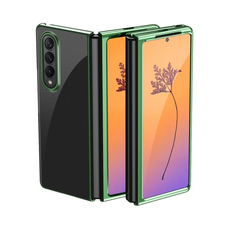 Custodia per telefono antiurto trasparente galvanica, For Samsung Galaxy Z Fold4, For Samsung Galaxy Z Flip4