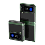 Custodia per telefono antiurto trasparente galvanica, For Samsung Galaxy Z Fold4, For Samsung Galaxy Z Flip4